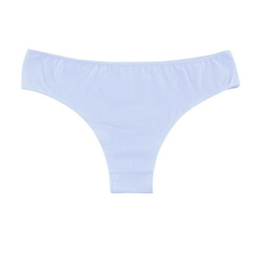 Annhoo Women's Seamless Underwear Cotton Low Waist T-String Thongs Ladies Cozy Solid No Show Panties