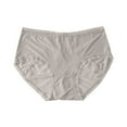 thumbnail image 1 of Annhoo Women's Underwear Seamless Lace Trim Comfy Breathable Elastic Waist Panties Cute Solid Color Underpants Briefs, 1 of 2