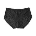 thumbnail image 1 of Annhoo Women's Underwear Seamless Lace Trim Comfy Breathable Elastic Waist Panties Cute Solid Color Underpants Briefs, 1 of 2