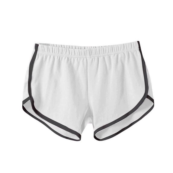 Annhoo Womens Athletic Shorts Lightweight Block Color High Waist Yoga Short Pants Fashion Beach Clothes