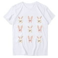 thumbnail image 1 of Annhoo Womens Blouse Easter Graphic Print Crewneck Cute Pullover Short Sleeve Tops Soft Trendy Clothes, 1 of 4