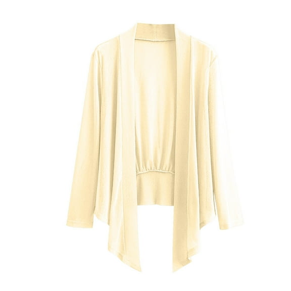 Annhoo Womens Cardigan Lightweight Long Sleeve Open Front Mesh Tops Plus Size Casual Solid Color Cardigan