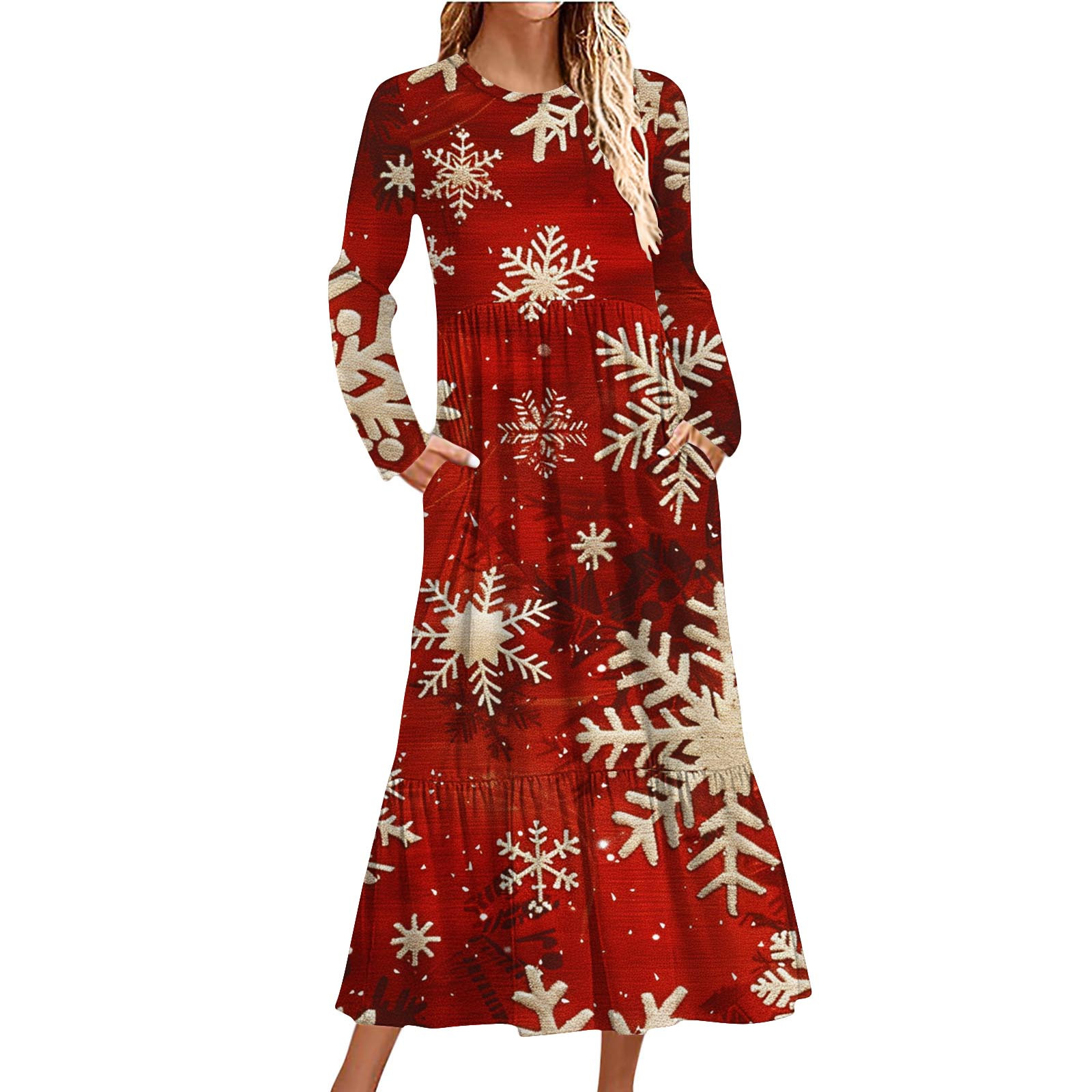 white christmas dresses Christmas Berry Madeline Dress main image 0