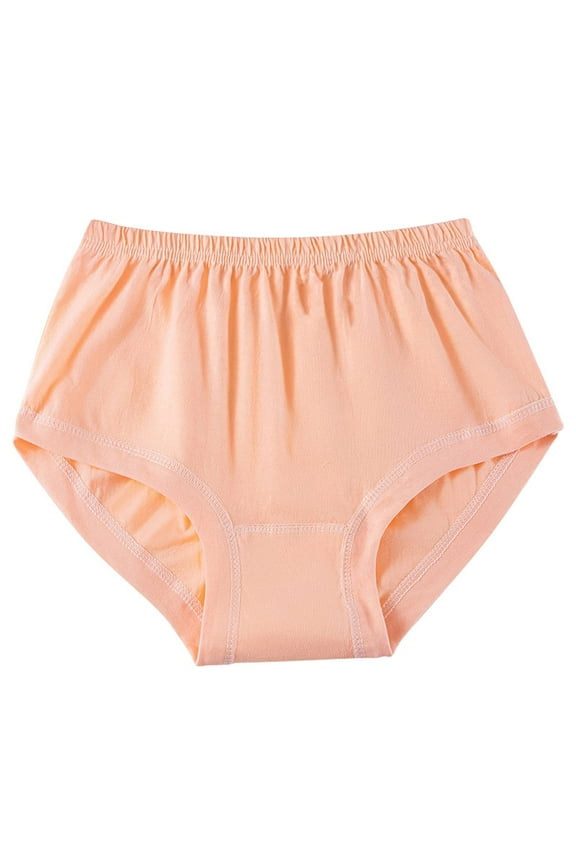 Womens Comfortable Briefs Cotton High Elastic Waist Soft Underwear Breathable Sleeping Daily Panties Underpants