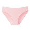 thumbnail image 1 of Annhoo Womens Cotton Briefs Casual Breathable Mid Waisted Everyday Panties Comfy Full Coverage Leisure Underwear, 1 of 3