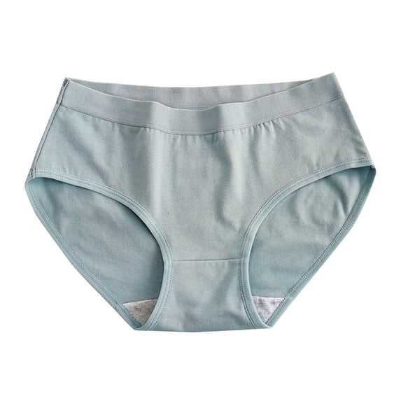 Annhoo Womens Cotton Underwear Comfy Breathable Mid Waisted Everyday Briefs Ladies Butt Lifting Panties