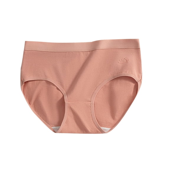 Annhoo Womens Cotton Underwear Leakproof Comfy Elastic Waist Seamless Panties Solid Color Breathable Shaping Underpants