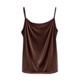 thumbnail image 1 of Annhoo Womens Pajama Tops Summer Lounge Spaghetti Strap Sleeveless Cami Tank Tops Comfy Loose Camisole Loungewear, 1 of 3