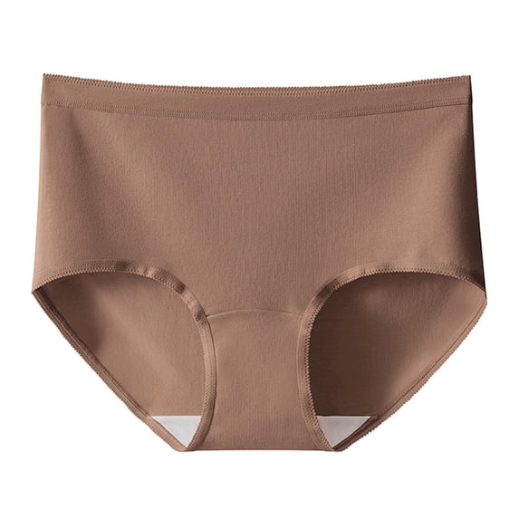 Annhoo Womens Plus Size Underpants Casual High Waisted Underwear Breathable Boyshort Panties Soft Elastic Slip Shorts