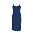 thumbnail image 1 of Annhoo Womens Sleep Dress Lightweight Slim Crewneck Solid Color Sleeveless Nightgowns Casual Nightdress, 1 of 4