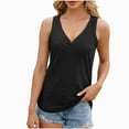 thumbnail image 1 of Annhoo Womens Sleeveless Tank Tops Summer Loose Hollow out V Neck Dressy Shirts Caual Beach Eyelet Blouse Tees, 1 of 7