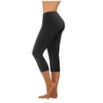 thumbnail image 1 of Annhoo Womens Yoga Legging Summer Seamless High Waisted Capri Pants Plus Size Stretchy Workout Fitness Outfits, 1 of 8