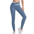 thumbnail image 1 of Annhoo Yoga Pants for Women Stretchable High Waist Block Color Slim Athletic Trouser Activewear Clothes, 1 of 5