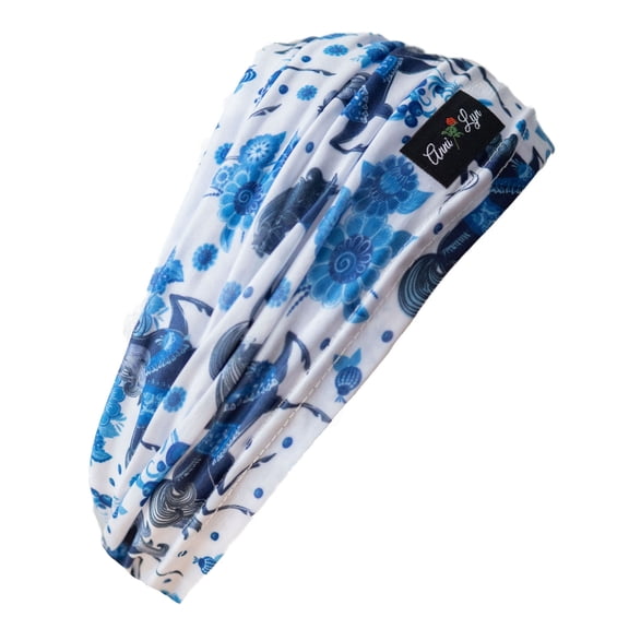 Anni Lyn Sportswear Women's Equestrian Headband - One Size (Blue Horses)