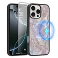 thumbnail image 1 of Anniamy Magnetic for iPhone 16 Pro Case, [Compatible with MagSafe] Cute Art Butterfly Design Phone Case with Screen Protector Hard PC+Soft TPU Bumper Protective Cover for Women, 1 of 7