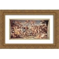 thumbnail image 1 of Annibale Carracci 2x Matted 24x16 Gold Ornate Framed Art Print 'Triumph of Bacchus and Ariadne', 1 of 2