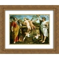 thumbnail image 1 of Annibale Carracci 2x Matted 24x20 Gold Ornate Framed Art Print 'An allegory of Truth and Time', 1 of 2