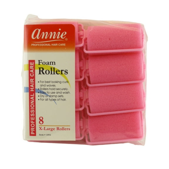 Annie 1-1/4" Foam Hair Rollers - 8 Pcs.