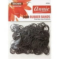 thumbnail image 1 of Annie Rubber Bands Assorted Sizes, 300 Count Elastic Hair Ties, Brown, 1 of 2