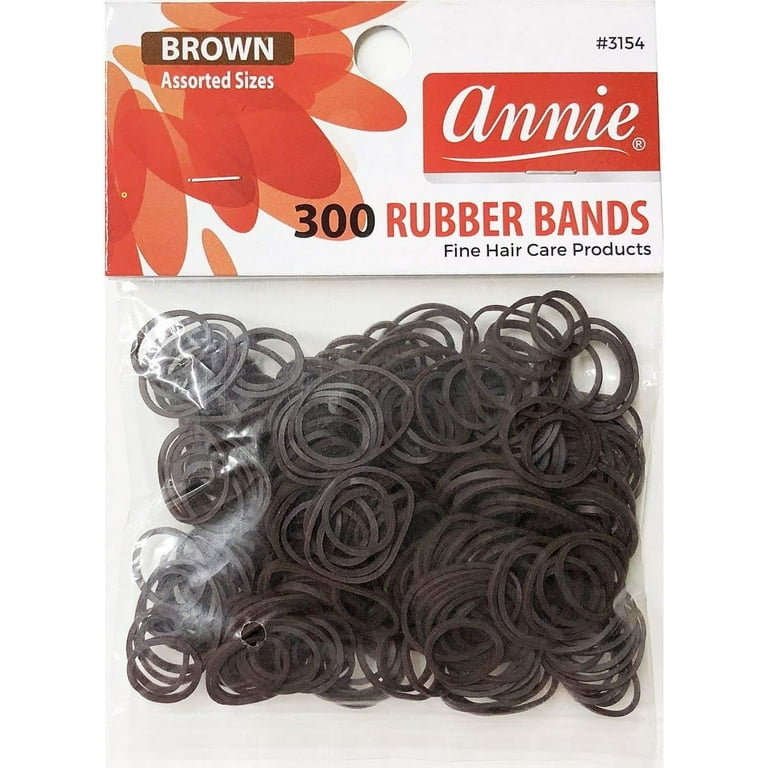 値下げbearlythere, inc made in U.S.A ANNIE Annie Rubber Bands Assorted Sizes, 300 Count Elastic Hair