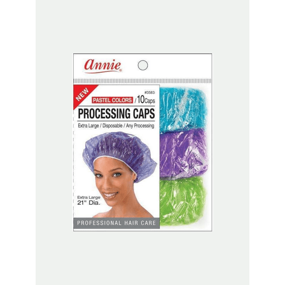Annie #3583 Processing Cap 10 Ct X-large Pastel Assorted