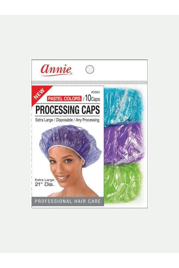 Annie #3583 Processing Cap 10 Ct X-large Pastel Assorted