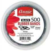 Annie 500 Rubber Bands 1/2" Black 3159