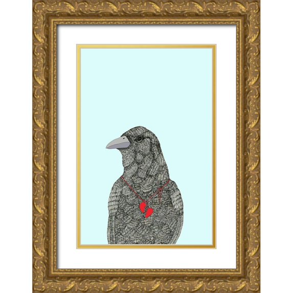 Annie Bailey Art 13x18 Gold Ornate Wood Framed with Double Matting Museum Art Print Titled - Broken Heart