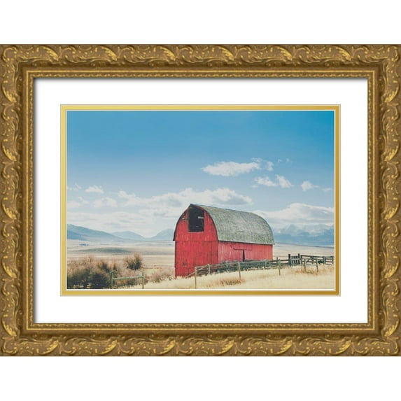 Annie Bailey Art 14x11 Gold Ornate Wood Framed with Double Matting Museum Art Print Titled - Wood and Nails