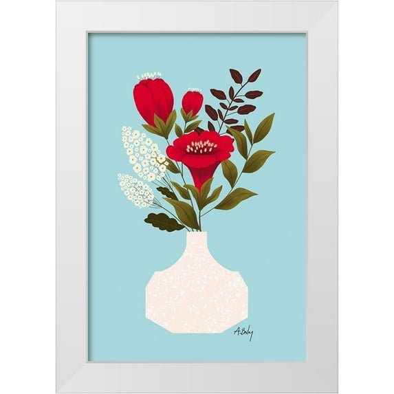 Annie Bailey Art 17x24 White Modern Wood Framed Museum Art Print Titled - Everything Lovely