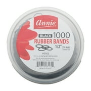 Annie Black Rubber Bands, 1000 Count