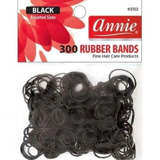 Annie Rubber Bands Assorted Size Black and White