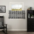 thumbnail image 1 of VHC Brands Annie Buffalo Check Curtain, Tier Pair 24x36, Black, 2 Pieces, 1 of 7