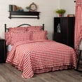 thumbnail image 1 of VHC Brands Farmhouse Red Country Buffalo Check Cotton Annie Bedding Pre-Washed Rectangle King Coverlet, 1 of 5