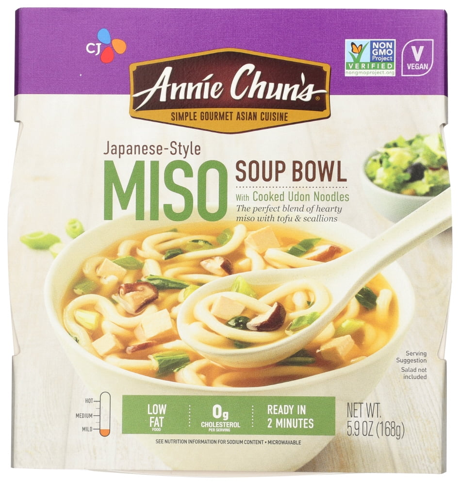 Annie Chun's Miso Soup Bowl, Vegan, NonGMO, 5.9 oz