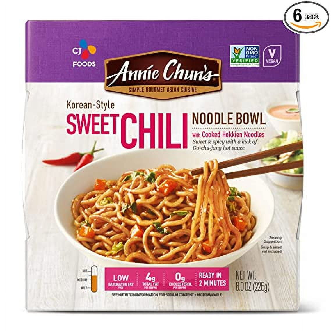Annie Chun's Noodle Bowl Korean Style Sweet Chili 8 oz Pack of 3