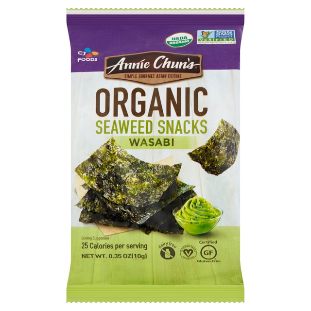 Annie Chun's Organic Seaweed Snacks Wasabi, .35 Oz