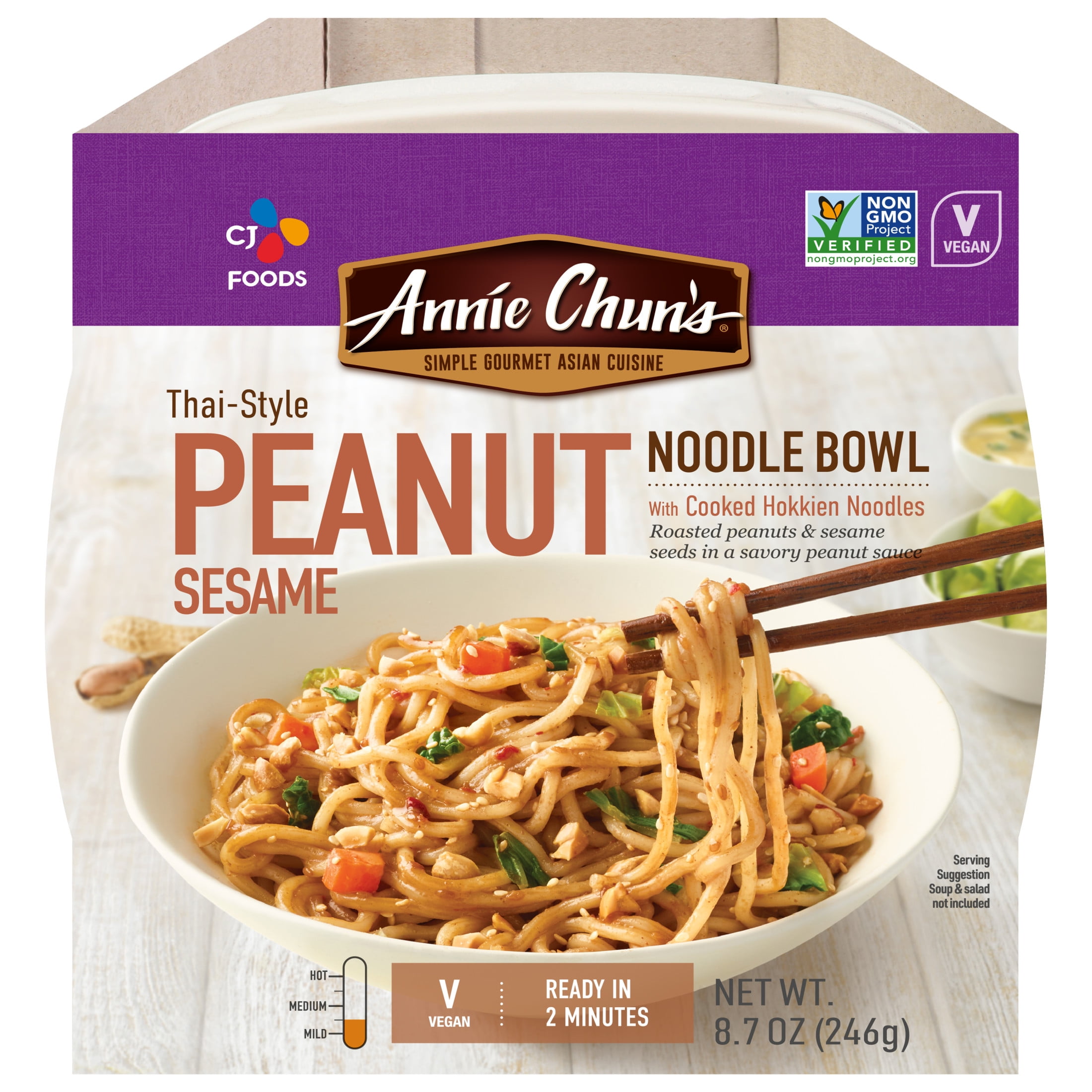 Annie Chun's Thai Style Peanut Sesame Noodle Bowl, 8.7 oz