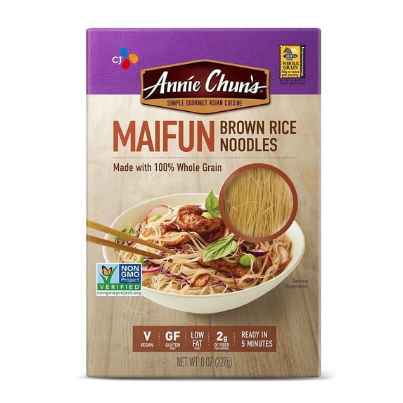 Annie Chuns Maifun Brown Rice Noodles 8 oz Pack of 3