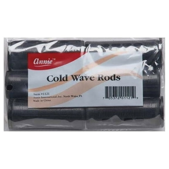 Annie Cold Wave Rods Black 1 1/4" X Jumbo, 6/PK,Pack of 6