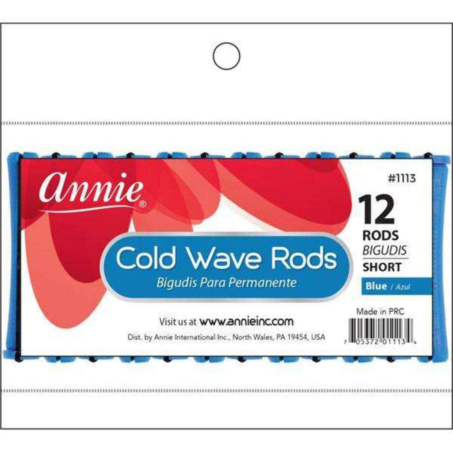 Annie Cold Wave Rods Blue Short 1/4