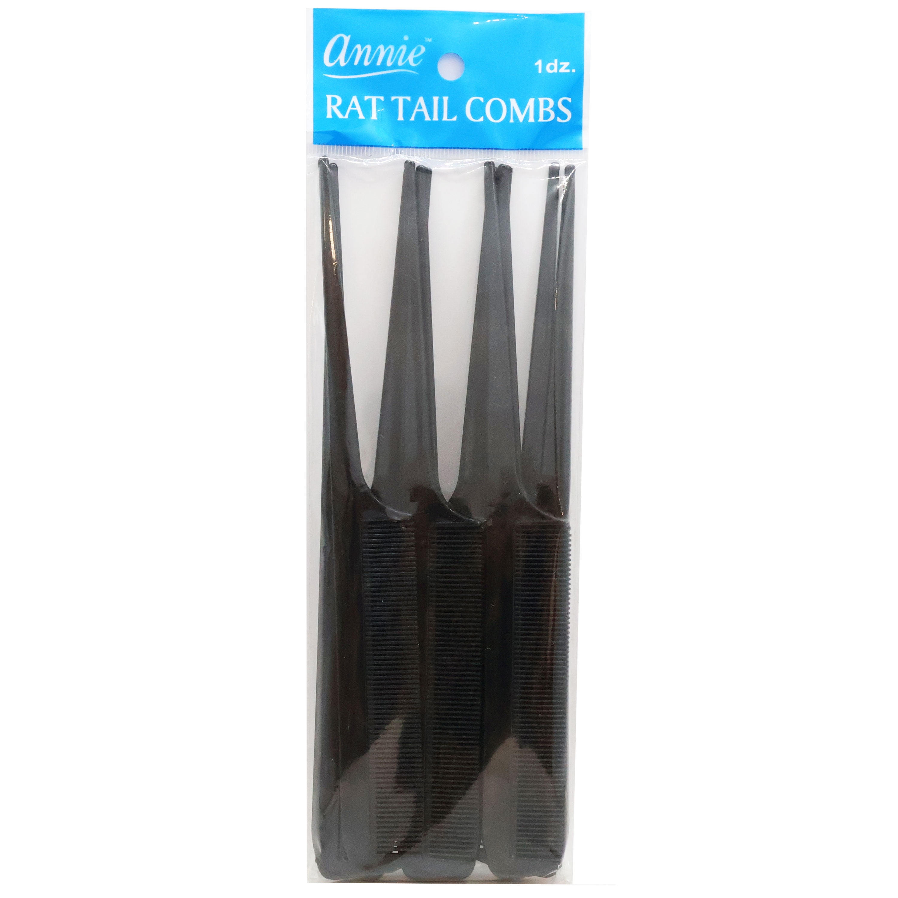 Annie Comb Rat Tail 164 Black 12/PK - Walmart.com