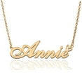 thumbnail image 1 of Annie Custom Name Necklace Customized Personalized Plated Name Necklace for Mother Daughter Friendship Women Valentine's Day Christmas Birthday New Year Gold, 1 of 7