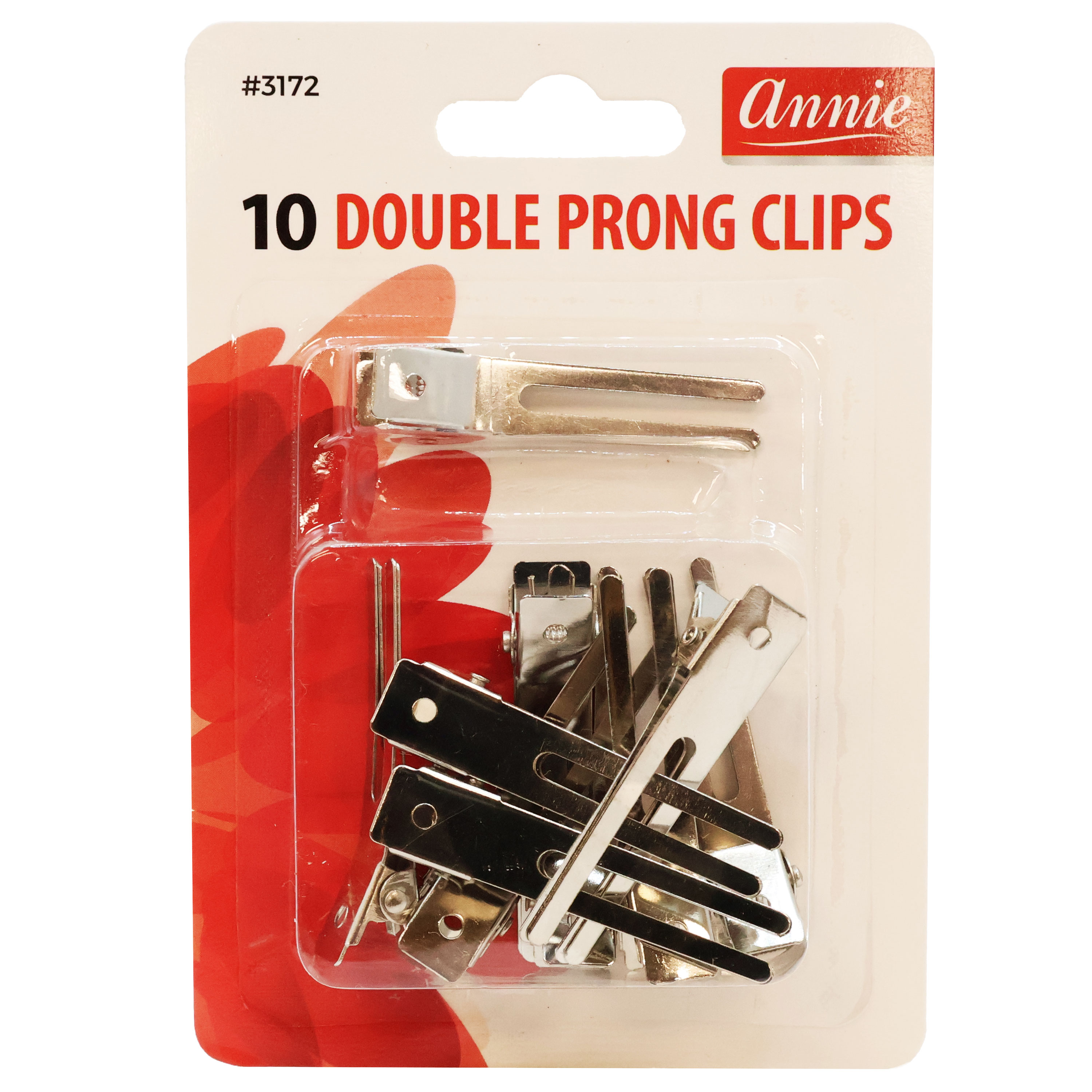 B T Plastic Double Prong Alligator Hair Clips – Red Blue Yellow, Multicolor Bow Clips