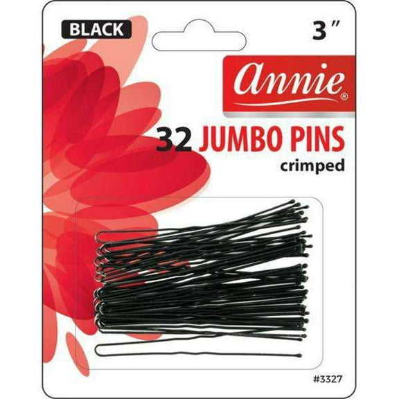 Annie- 3" Jumbo Crimped Pins 32ct