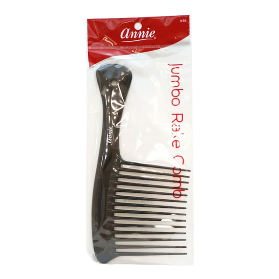 Annie Jumbo Rake Comb - Black 8.5", Pack of 36