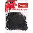 thumbnail image 1 of Annie Large Rubber Bands, 150 Count 26mm Elastic Hair Ties, Black, 1 of 2