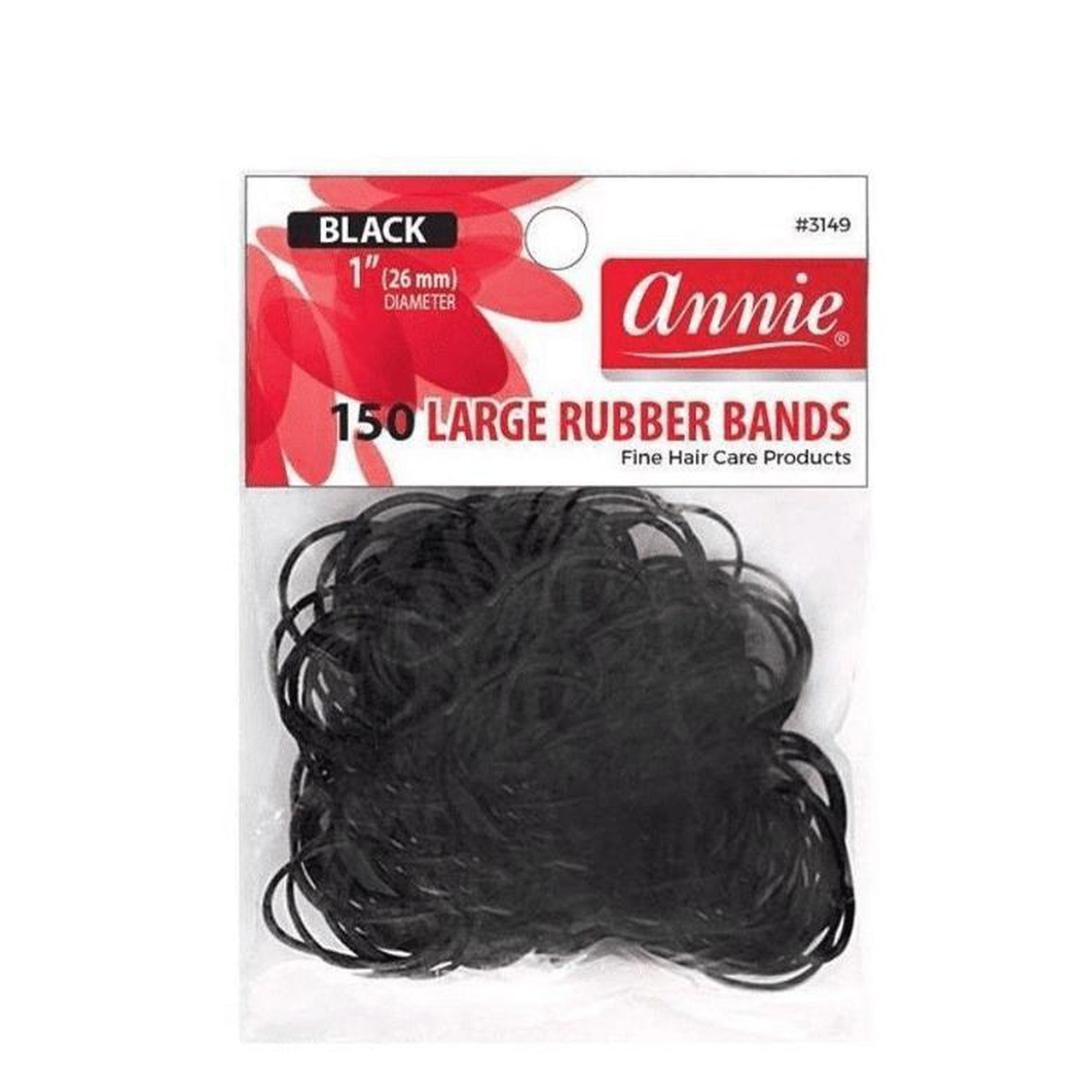 Platinum Rubber 25 Heavy Duty Rubber Bands | Big Thick XL-Large UV Resistant Black Rubber-Bands for Fishing, RC, Elastic Hair Ties + Pro Quality