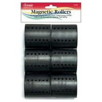 Annie Magnetic Rollers 2 1/2" Black, 6/PK