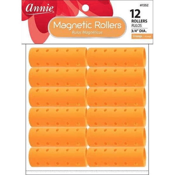 Annie Magnetic Rollers (3/4" 12-Pack - Orange)